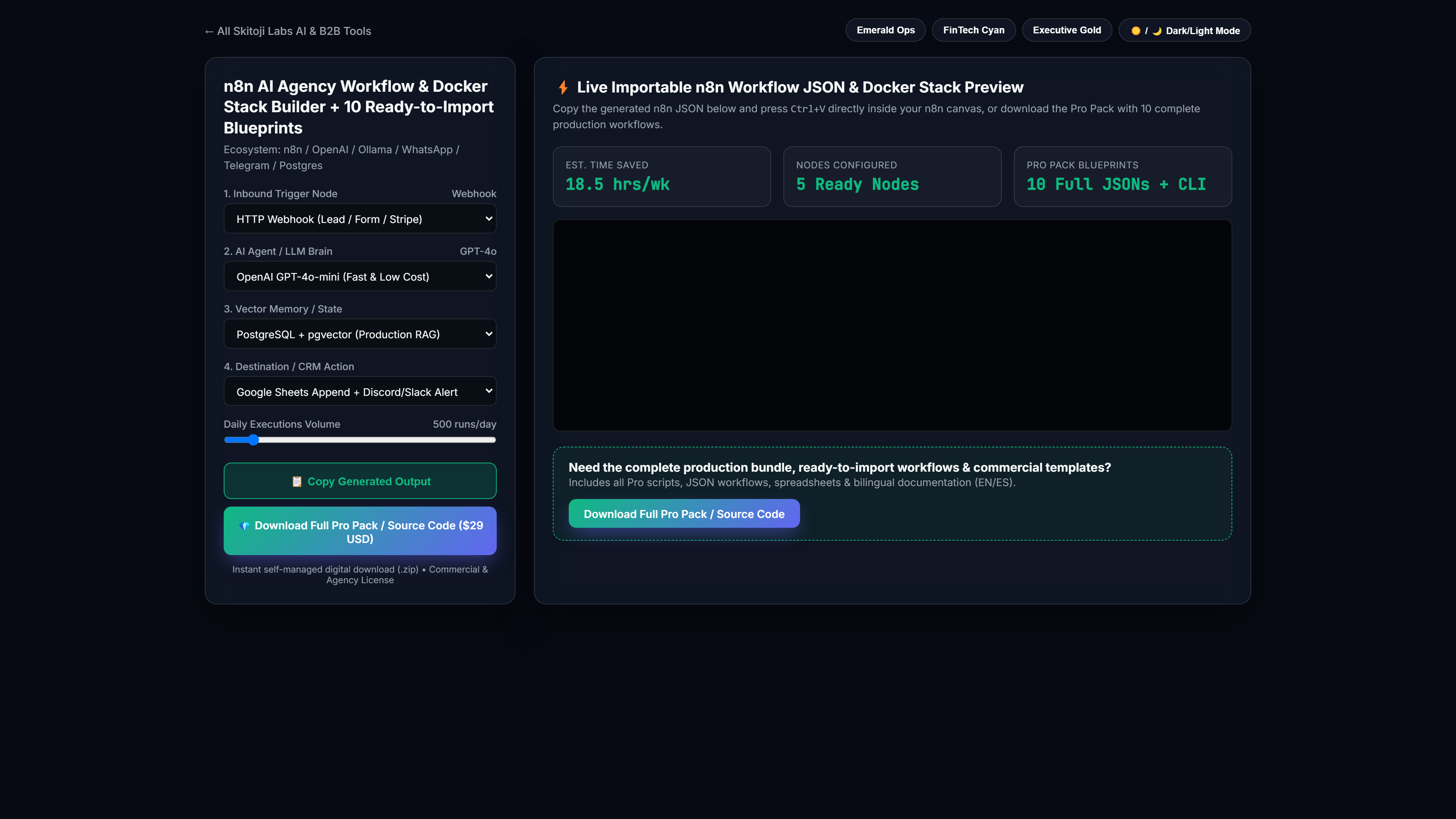 n8n AI Agency Workflow & Docker Stack Builder + 10 Ready-to-Import Blueprints